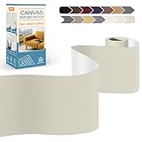 KING MOUNTAIN Canvas Repair Tape,Outdoor Gear Patch, 4×63 Inches,Waterproof,Self-Adhesive for Repairing Boat Covers,Sun Shades,Sofas,Tents,Lounge Chairs,Awnings (Rice Coffee)