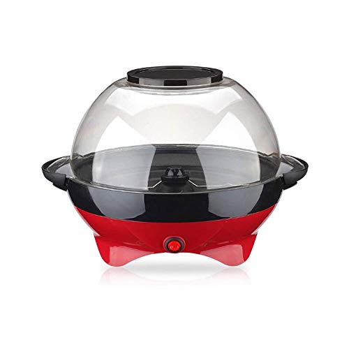 LKNJLL Popcorn-Maschine, 6-Quart Popcorn Popper-Maschine, Nonstick Platte, elektrische Verrühren mit Schnellwärmetechnik…