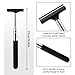 1 Pcs Car Window Mini Squeegee Retractable Auto Glass Squeegee Car Rearview Mirror Wiper Water Cleaner with Telescopic Long Rod Portable Cleaning Tools for All Vehicles (Black)