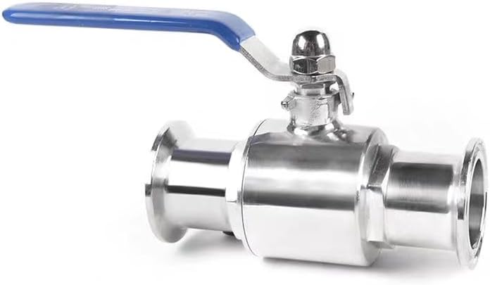 304 stainless steel 51mm x Ferrule64 quick-loading ball valve clamp type straight-through manual valve Plumbing Fittings
