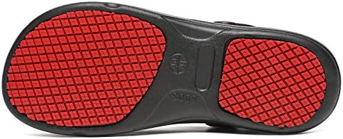 Baiderly Men and Women's Garden Nursing Doctors Water Resistant Safty Work Shoes Non Slip Kitchen Chef Clogs (7 Men/8 Women/9.65″,39/L Black) | Image 2