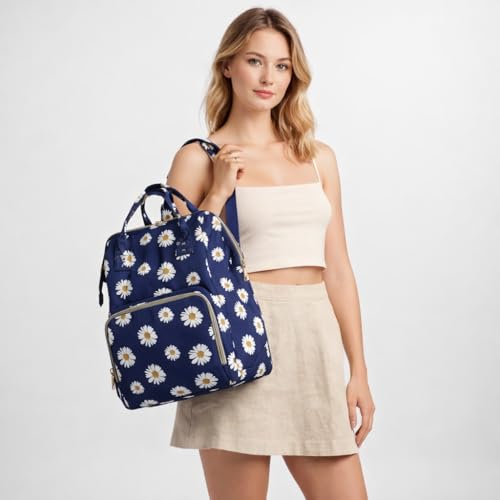 Image of ShopyVid Babies Diaper Bag for Mothers | Maternity Bag for Travel | New Born Baby Diaper Bag for Mother, Multi Compartments, Insulated Bottle Pockets (Waterproof, 17 litres)