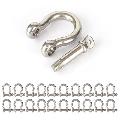 Galvanized Finish 5/16" Forged Screw-In Anchor Shackle Set: Heavy-Duty – Boxer Tools - Foto 4