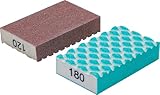 BGS Diy 80812 | Set di spugne abrasive | K 120, 180 | 2 pz.