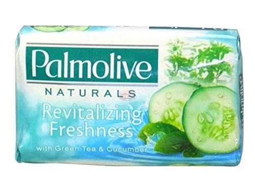 Palmolive 123776 Jabón de Tocador de Té Verde y Pepino, 90gr