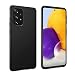Produktbild Eiselen Hülle Kompatibel mit Samsung Galaxy A72 5G Schutzhülle Anti-Kratzen Stoßfeste Fallschutz rutschfest Case Soft Silikon Bumper Cover Handyhülle für Samsung Galaxy A72 5G - Matt Schwarz
