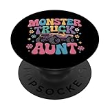 Photo Gallery design retrò colorato con scritta "monster truck aunt" popsockets popgrip adesivo Photo Gallery design retrò colorato con scritta "monster truck aunt" popsockets popgrip adesivo
