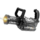 Automatic Gatling Electric Water Gun with LED Light, Super Automatic Squirt Gun Blaster Up to 33ft Range, Rechargeable Summer Water Toy for Kids & Adults – Outdoor Pool Beach Best Gift