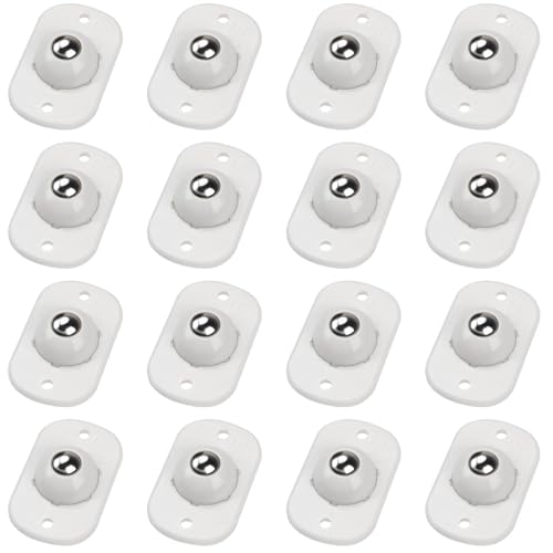 Image of TRVL FIELDER Self Adhesive Caster Wheels, Appliance Rollers Appliance Slider for Kitchen, 360 Swivel Small Casters - Solve Coffee Maker Air Fryer Small Appliances Countertop Sliding (White - 16 Pcs)