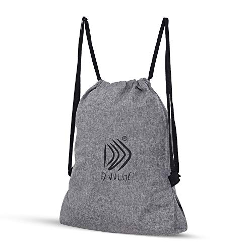 Image of DIVULGE Drawstring Sports Gym Bag And Multi Utility Drawstring Backpack(Either Gray, 16 L), 24 x 22 x 2 Cm