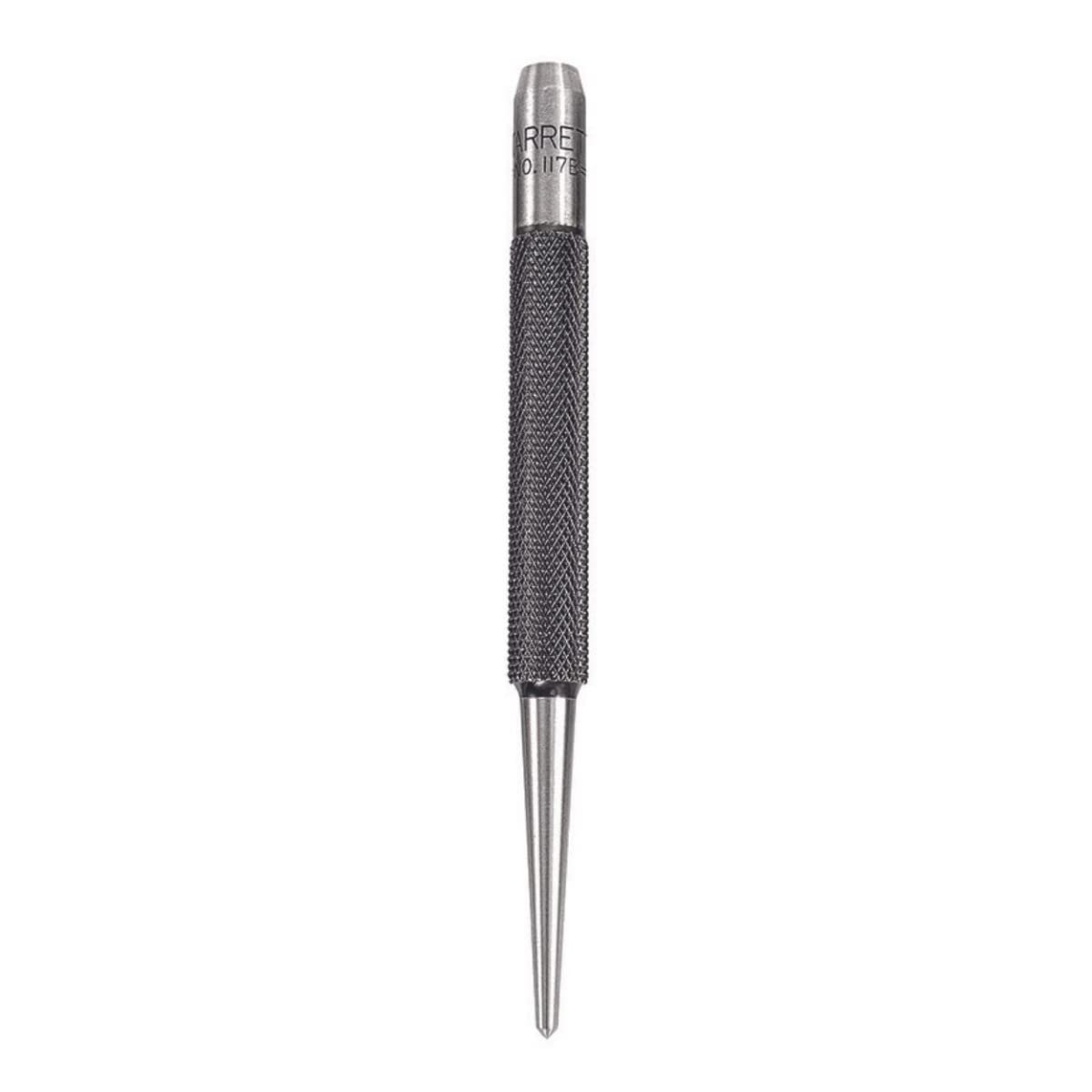 Starrett 117B Centre Punch With Round Shank, 4" Length, 3/32" Tapered Point Diameter