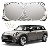 XHRING Car Windshield Sun Shade Sunshade for Mini Cooper Cooper S Clubman Countryman Paceman Roadster Coupe JCW R56 R60 R57 R53 F56 F60 F57 Accessories Car Front Window Sun Shield 2002-2024 2025
