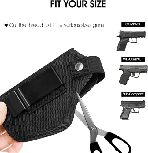 Holster,Bein Holster Pistole,Taktisches Pistolenholster 2er Pack Gürtelholster Waffenholster Taktisches Pistolenholster für Rechts und Linkshänder Concealed Carry mit Metallclip