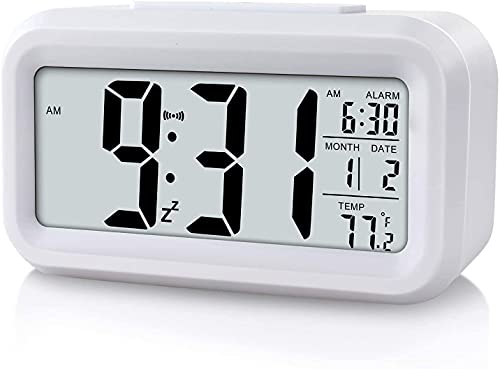 La mejor comparación de Despertadores electrónicos Top 5. 47 Reloj Despertador Digital, Reloj Despertador con Pantalla LED, Despertadores Electrónicos con Función Snooze,Temperatura, 12/24 H, ℉/℃, Reloj Despertador Junto a La Cama para...