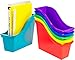 Storex Book Bin, 14.3 x 5.3 x 7 Inches, Black, Case of 6 (70109E06C)