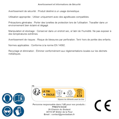 Grapas galvanizadas Vz-08 D-Work para tapizar muebles y restaurar sillas de madera 5