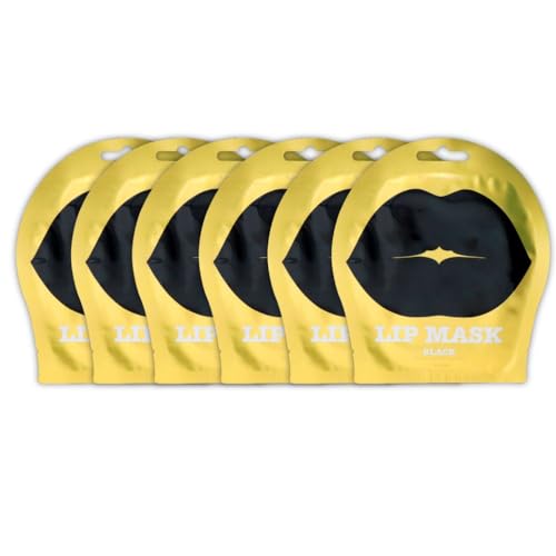 ココスター KOCOSTAR ブラック リップマスク 3g (1枚入り)×6袋セット リップパック 唇パック 唇ケア 唇 乾燥 保湿 リップケア ハイドロゲル 韓国コスメ 顔 パック 美容 マスク パック フェイス パック スキンケア 敏感肌用