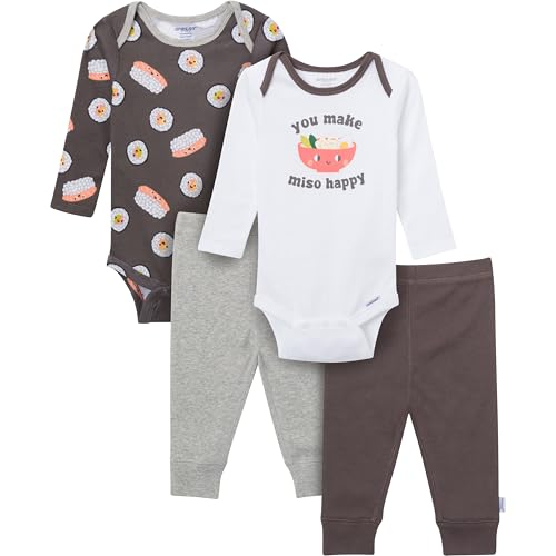 Image of Onesies Brand, Unisex Baby, 4-Piece Bodysuits and Pants