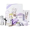 Gifts for Women Spa Lavender Bath Gift Baskets Mothers Day Gifts Relaxing Self Care Gift for Mom Her Sister Wife Auntie Home Bath Kit Care Package Birthday Friendship Gift Ideas