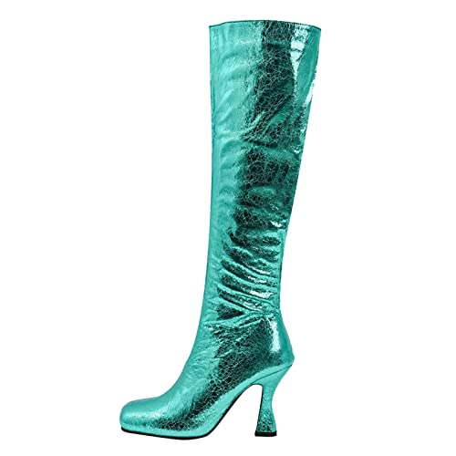 Bottes genou haut femmes confortables avec zip pour jambes sensibles