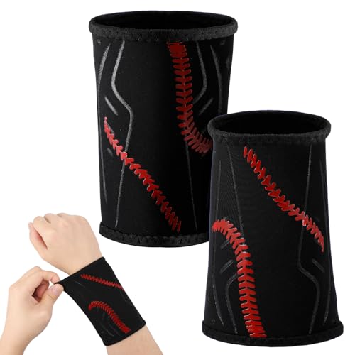 Tasdurian 2 Pcs Baseball Catchers Wrist Guard for Youth Protective