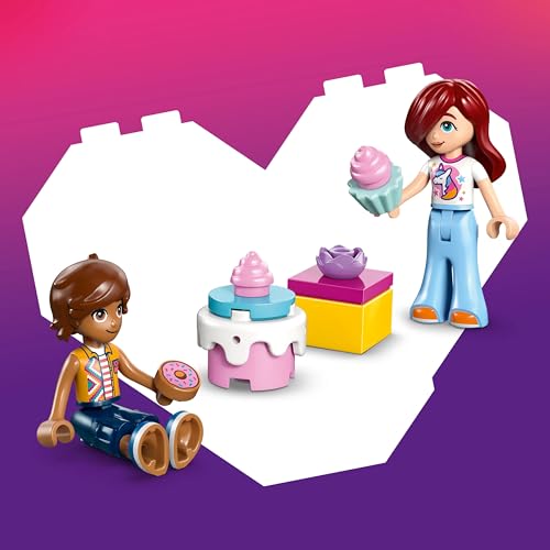 Image of LEGO Friends Unicorn Cake Delivery Car - Toy Building Kit with 2 Minidolls and Cake Toy - 42675