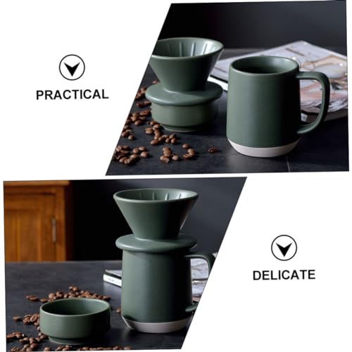 2 sets Tasse à Café Céramique avec filtre intégré au design compact
