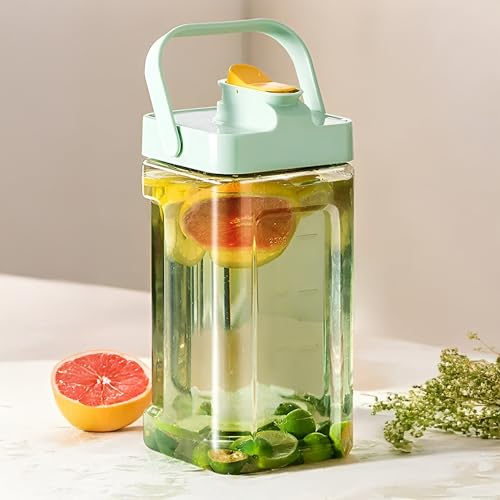 Image of Prime Pick Leak-Proof Water Jug with Tap - 3.5L Large Capacity Fridge Dispenser with Built-in Filter, Handle & Lid - BPA-Free, Easy-Pour & Easy-to-Clean Juice Container for Home, Office & Outdoor