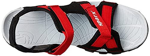 Image of Sparx Men SS-447 Black Red Floater Sandals (SS0447G BKRD 0006)