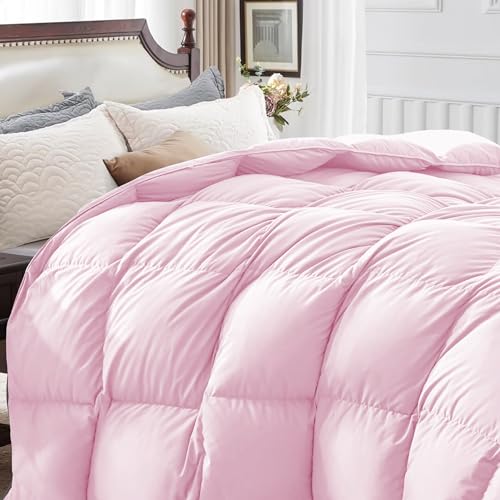 Image of Restful Sleep All Weather Comforter Single Bed Size - Dohar /Rajai /Blanket /Duvet -250 GSM Quilt Soft Microfiber Fill Single Size (60 inchX90 inch) - Baby Pink Color