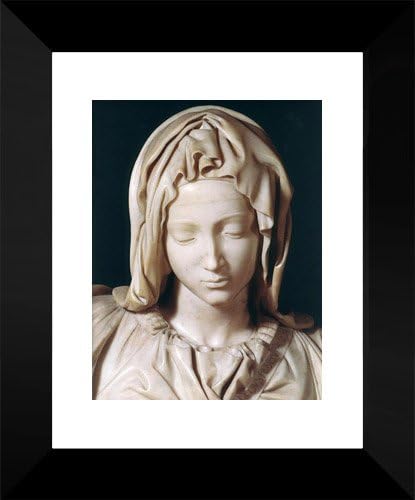 Pietà [detail: 1] 15x18 Framed Art Print by Michelangelo