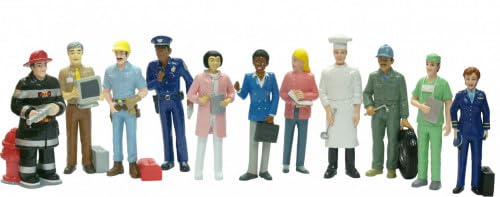 Juego de Figuras - Conjunto de 11 Unidades Que representan Diferentes oficios y Profesiones, Ideal para el Aprendizaje y Desarrollo Infantil.