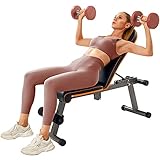 Design ergonomico migliorato: imbottitura in pelle ad alta resilienza con schiuma da 5 cm, cuscinetti dal design affusolato con una parte superiore ampia e fondo stretto in grado di supportare meglio la testa ma non riserverà le braccia. Supporto per piedi allungato, estende 7 cm verso l'esterno, la nostra panca per pesi garantisce sicurezza e comfort durante l'esercizio.