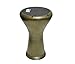 Gawharet El Fan Metal Drum Darbuka doumbek 17/17.5 inch with free PowerBeat head skin (Gold & Black PowerBeat)