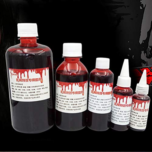 PIXNOR 30Ml de Sangue Falso Gel de Sangue de Halloween Plasma Comestível Sangue Artificial Maquiagem
