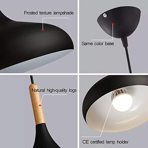 Plafonnier E27 en aluminium et bois noir orientable pour éclairage de plafond