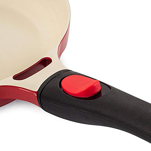 Frigideira Premier Vermelha com Cabo Destacável 24cm 1,7 Litros Le Cook