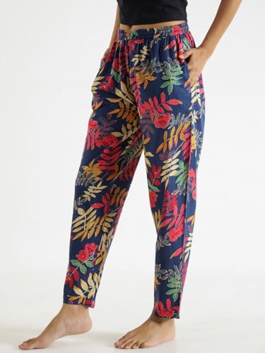 Image of SAY Women's Relaxed Fit Cotton Lounge Pants, Comfortable Track Pant, Lower, Sports Trouser, Joggers Daily Gym Wear for Ladies