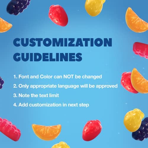 Welch's Fruit Snacks, Personalized Custom Box, Mixed Fruit, Gluten Free, Individual Single Serve Bags 0.9 Oz (Pack Of 40) #TOP4