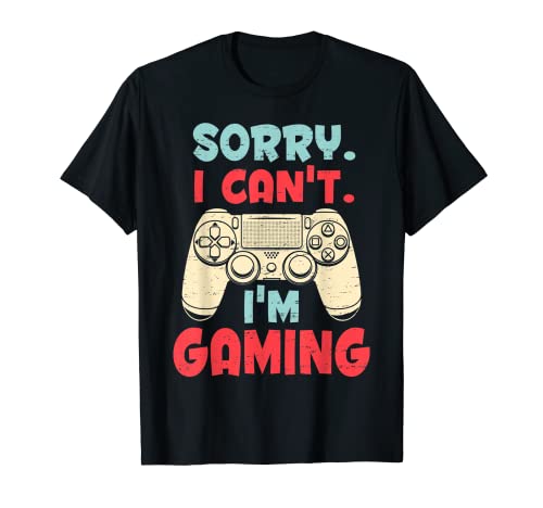 Estoy Juegos De Videojuegos Divertido Gamer Chicos Adolescentes Hombres Camiseta