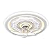 YVAMNAD Ventilatore per Illuminazione a soffitto con Paralume in Silicone Potente Ventilatore da soffitto a Motore con Luce Lampada da soffitto Premium Lampada da soffitto di Lusso con Grande Vento