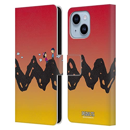 Étui portefeuille iPhone 14 Plus Peanuts fini l'écran rayé en cuir