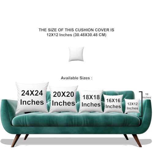 Image of Decorative Satin Sofa Cushion Covers Set of 5, 16 x 16 Inches, Multicolor Floral Printed Pillow Covers for Living Room, Bedroom, Couch & Sofa, Soft Glossy Fabric, Zipper Closure