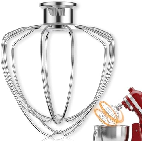 6-Wire Whip Attachment Fits KitchenAid Tilt-Head Stand Mixer Repl...