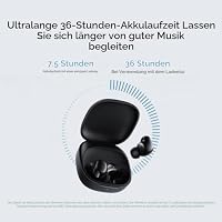 Redmi Buds 6 Play - In-Ear Kopfhörer, 36h Akkulaufzeit, 10mm Dynamik-Treiber mit 4 EQ-Einstellungen, AI-Geräuschunterdrückung für Anrufe, Bluetooth 5.4, Schnellladen für 3h Musik in 10 Minuten, Black – Ansicht 5