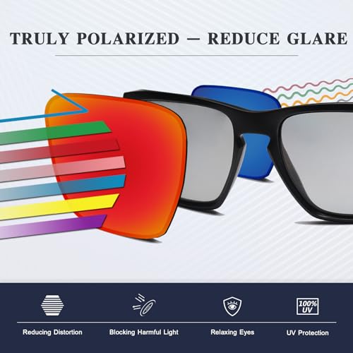 Image of New 1.8mm Thick UV400 Replacement Lenses for Oakley Turbine Rotor OO9307 Sunglass