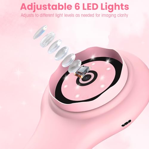 Image of Kids Microscope Mini Microscope for Kids Magnifying Glass for Kids Pocket Microscope for Kids Handheld, Ideal Birthday Christmas New Year Gifts for Age 3 4 5 6 7 8 9 Girls Boys, Pink