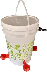 Bebedouro De Água Pet Automático Com Boia Mais 4 Copinhos Para Aves e Pássaros