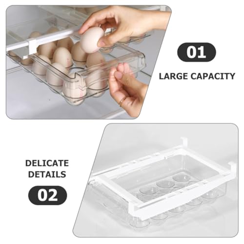 Caja organizadora para huevos ideal para mantener el orden y optimizar el espacio en tu cocina 8