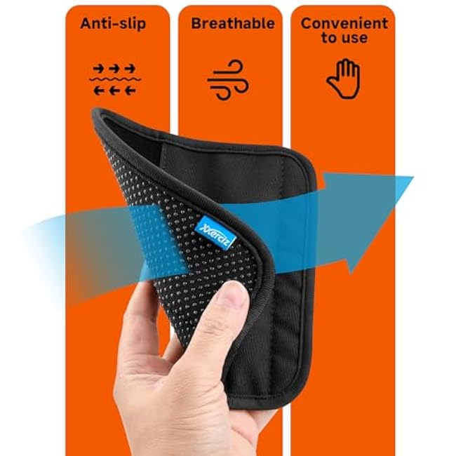 Xxerciz Kettlebell Non-Slip Handle Wrap, Soft Breathable Grip Cover for Most Kettlebells, Easry to Use, Training Accessory for Home Gym Workouts